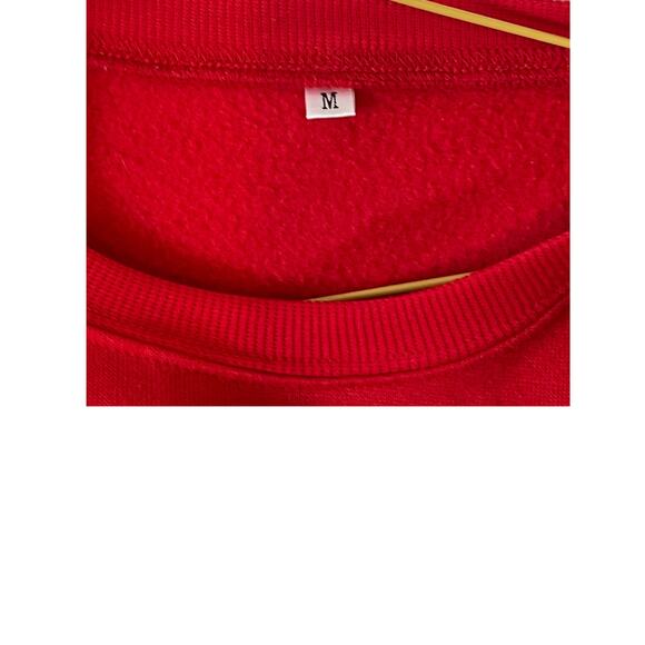 New York Red Crewneck Sweatshirt, Mens M - Picture 3 of 3